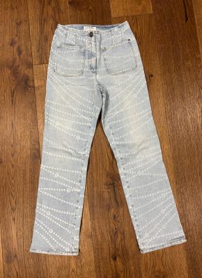 Chanel Printed Straight Jeans 6
