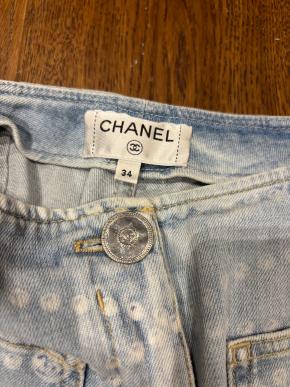Chanel Printed Straight Jeans 3