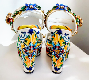 Dolce & Gabbana Majolica Wedges 5