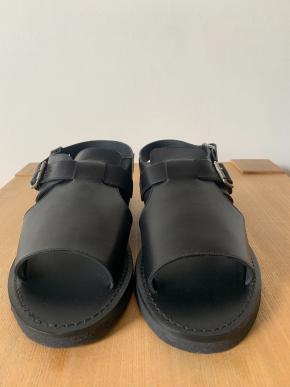 Margaret Howell Black Leather Men's Sandals 7