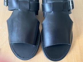Margaret Howell Black Leather Men's Sandals 9