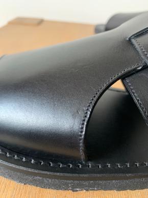 Margaret Howell Black Leather Men's Sandals 11