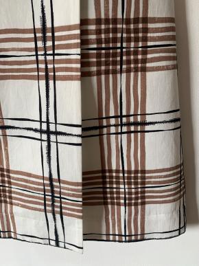 Margaret Howell Check Linen Wrap Skirt 5