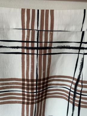 Margaret Howell Check Linen Wrap Skirt 9