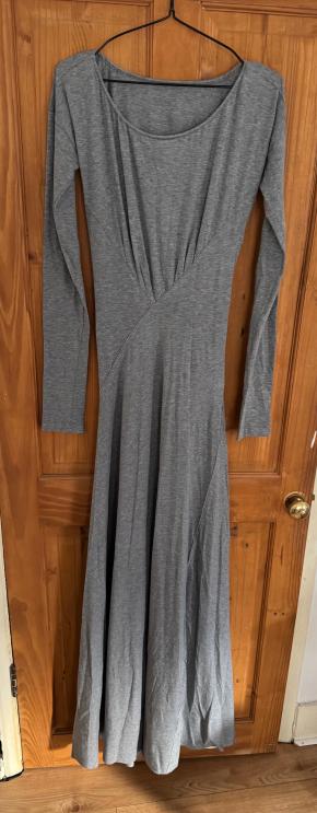 Victoria Beckham Draped Grey Maxi Dress 2