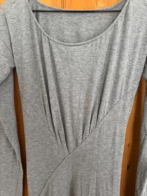 Victoria Beckham Draped Grey Maxi Dress 7