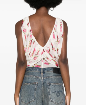 Magda Butrym V-neck Ruched Bodysuit 3