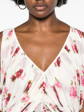 Magda Butrym V-neck Ruched Bodysuit 5