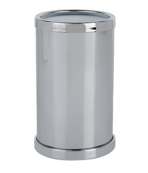 Zodiac Cylinder Chrome Toothbrush Holder 3