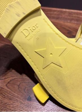 Dior Yellow Flat Beach Sandals 5