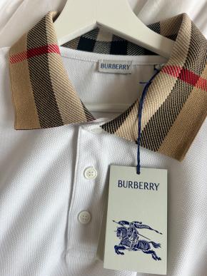 Burberry White Polo Shirt 4