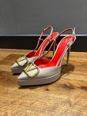 Valentino Nude Slingback Sandals 8