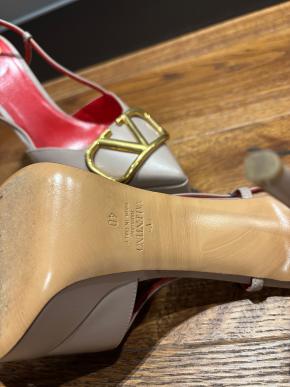 Valentino Nude Slingback Sandals 4