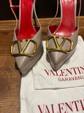 Valentino Nude Slingback Sandals 3