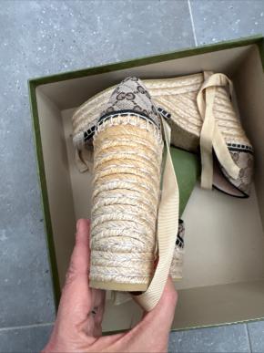 Gucci Beige GG Wedges 3