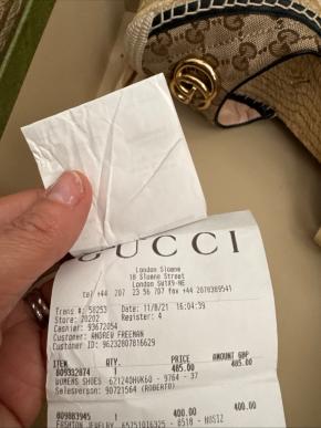 Gucci Beige GG Wedges 9