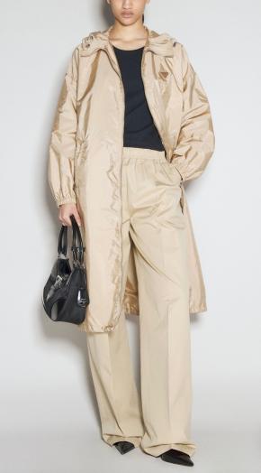 Prada Beige Cotton Wide Leg Pants 9