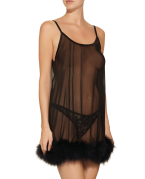 Gilda & Pearl Diana Marabou Babydoll 2