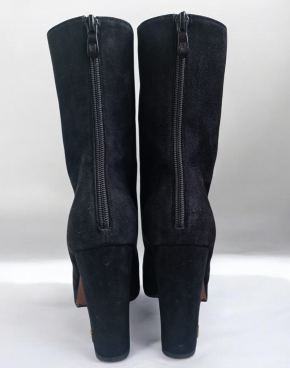 Dior Black Suede Ankle Boots 6