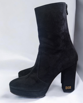 Dior Black Suede Ankle Boots 3