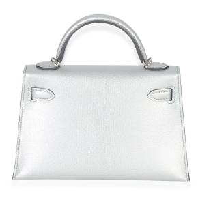 Hermès  Chevre Chamkilight Sellier Mini Kelly II 20 PHW 6