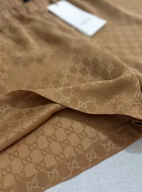 Gucci GG Print Silk Shorts 9