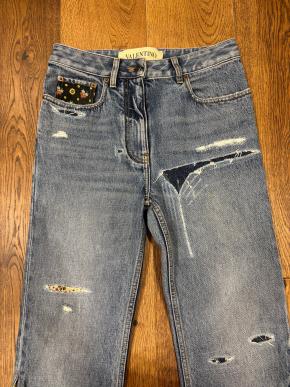 Valentino Embroidered Flared Jeans 11