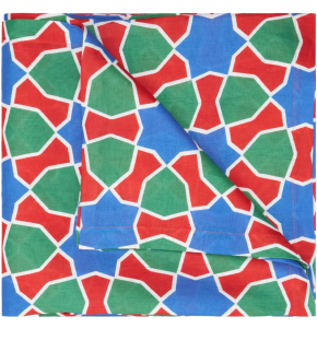 Cabana Tiles Linen Tablecloth 3