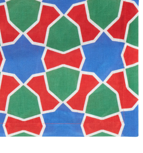 Cabana Tiles Linen Tablecloth 2