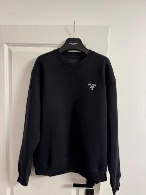 Prada Black Cotton Sweatshirt XL 2