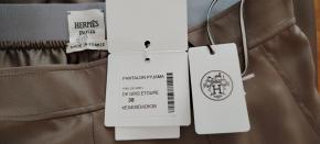 Hermes Grey Silk Pyjama Pants 7