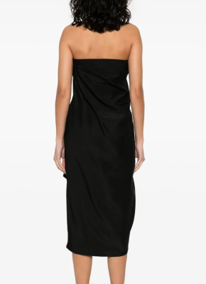 Gauge81 Onna Strapless Silk Midi Dress 4