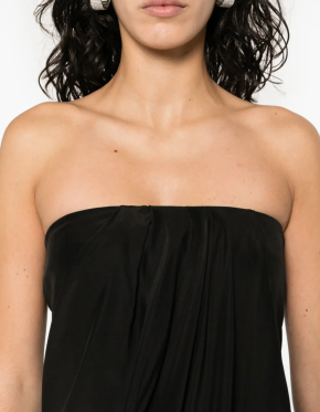 Gauge81 Onna Strapless Silk Midi Dress 5