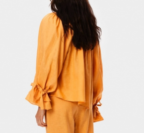 Sleeper Cha-Cha Linen Lounge Blouse 3