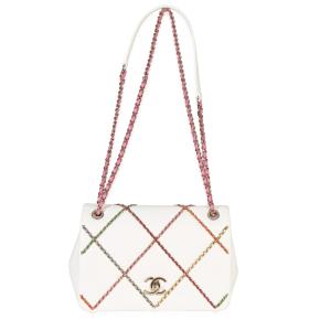 Chanel Lambskin Multicolor Chain Intertwined Small Flap Bag 5