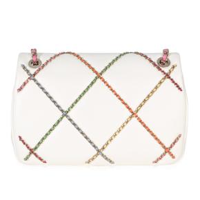 Chanel Lambskin Multicolor Chain Intertwined Small Flap Bag 2