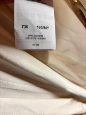 Saint Laurent Cream, Silk Hooded Wrap Jacket 6