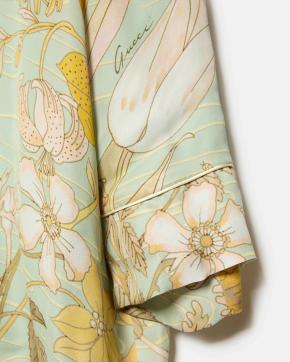 Gucci Printed Silk Jacket 7