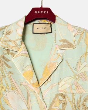 Gucci Printed Silk Jacket 5