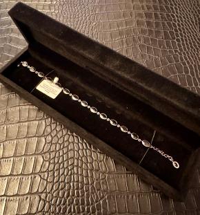 PATTARAPHAN Black Rhodium-Plated 14K White Gold with Black Sapphire Bracelet 3