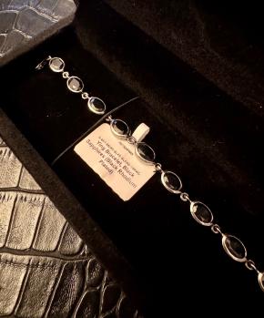 PATTARAPHAN Black Rhodium-Plated 14K White Gold with Black Sapphire Bracelet 5