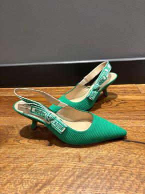 Dior Green J'adior Slingback Sandals 8