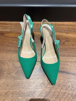 Dior Green J'adior Slingback Sandals 10