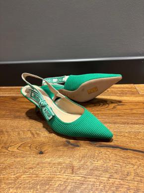 Dior Green J'adior Slingback Sandals 6