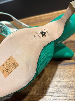 Dior Green J'adior Slingback Sandals 4
