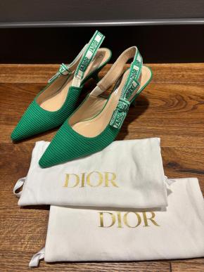Dior Green J'adior Slingback Sandals 3