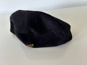 Dior Black Goatskin Suede Cap 8