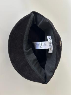 Dior Black Goatskin Suede Cap 9