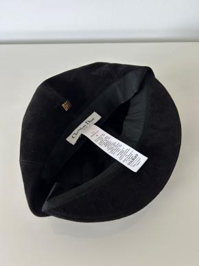 Dior Black Goatskin Suede Cap 5