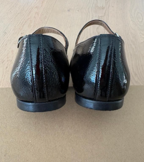 APC Black Patent Leather Mary Jane Flats 4